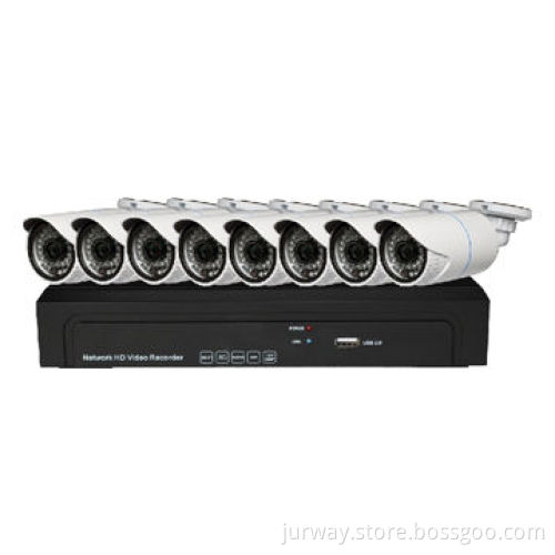 NVR and IPC Home Kit with 1 x NVR, 8 x 1.0MP IP Camera, Supports 8CH 720P/960P/1,080P
